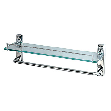  Glass Shelf with Towel Bar ( Glass Shelf with Towel Bar)