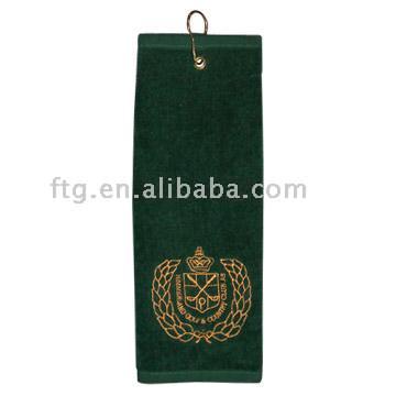  100% Cotton Velour Golf Towel (100% хлопок Велюр Гольф Полотенце)