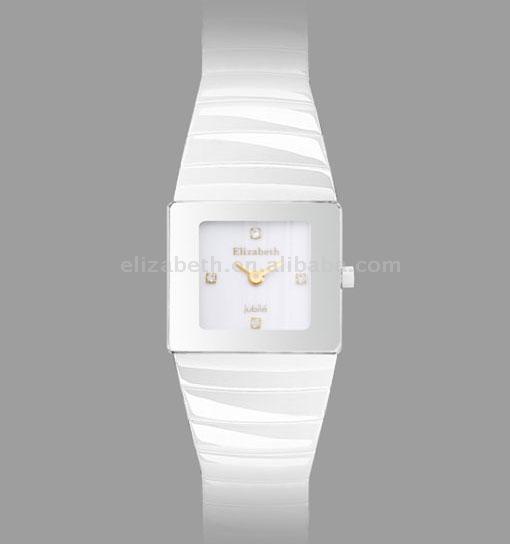  Ceramic Watches T700-05 (white) L (Керамические часы T700-05 (белая) L)