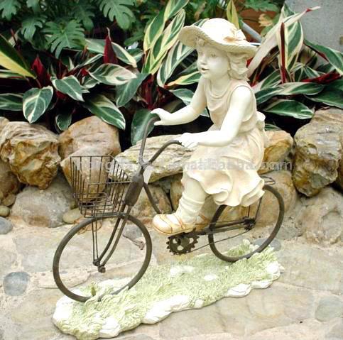  Polyresin Gift (Girl by Bike) (Polyresin Gift (Девочка на велосипеде))