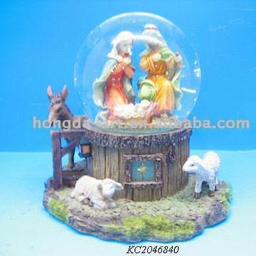  Nativity Snow Globe (Рождество Snow Globe)