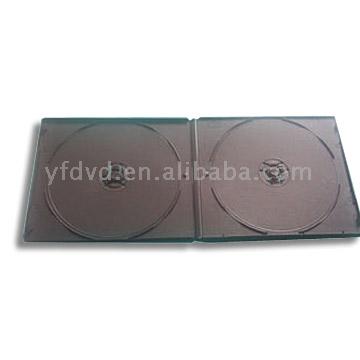  7mm Half Dvd Case Double Black (Half 7mm DVD-Hülle Double Black)