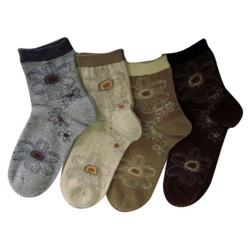 Ladies` Jacquard Socks (Жаккардовые Женские носки)