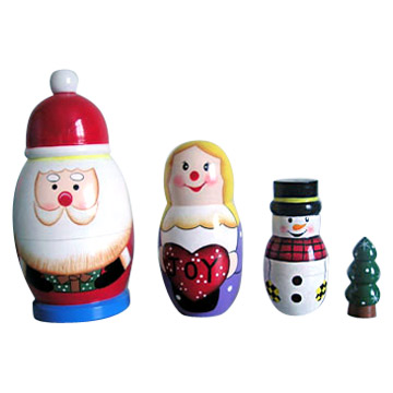  Christmas Nesting Doll (Noël Nesting Doll)