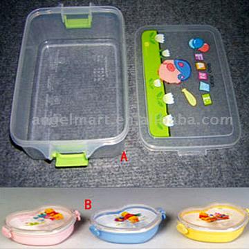  Plastic Rectangle Lunch Box (Пластиковый прямоугольник Lunch Box)