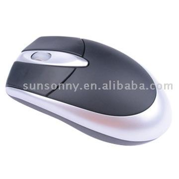  Black and Silver 3D Optical Mouse
