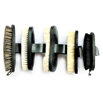  Horse Brushes with Leather Back ( Horse Brushes with Leather Back)