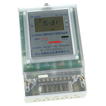  Three-phase Electronic Multi-rate Energy Meter (Drei-Phasen-Electronic Multi-Rate Energy Meter)