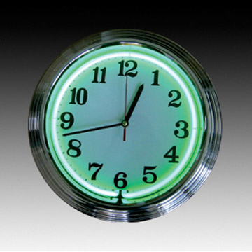  Neon Clock Lamp