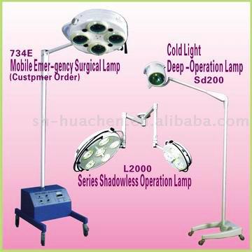  Shadowless Operation Lamp, Mobile Emergency Surgical Lamp
