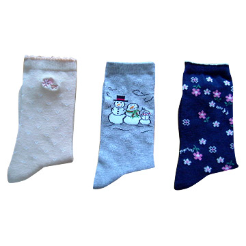  Ladies` Jacquard Socks (Jacquard Ladies `Socks)