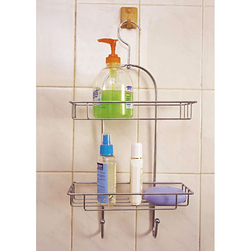  2-Tier Shower Caddy with Hook (2-Tier душ Caddy с крючком)