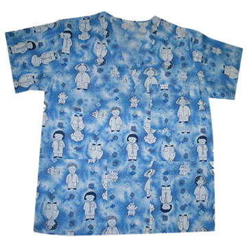  Printed Scrub Top (Gedruckte Scrub Top)