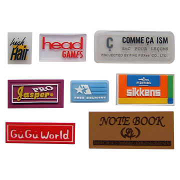  Soft PVC / Reflective / PU / Silicone / Leather Garment Labels (Мягкий ПВХ / Reflective / PU / силикон / кожа одежды этикетки)