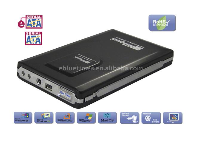 2.5 "Externe E-SATA-Festplatten-Gehäuse (2.5 "Externe E-SATA-Festplatten-Gehäuse)