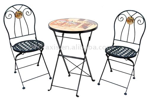  Italian Style Decal Ceramic Bistro Table Set (Итальянский стиль Термоаппликации Керамическая Бистро столовый набор)