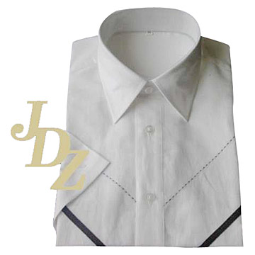  Men`s S/S Embroidered Shirt