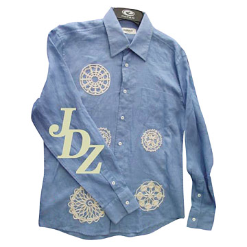  Men`s L/S Embroidered Shirt