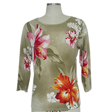  Round Neck Long Sleeve Pullover