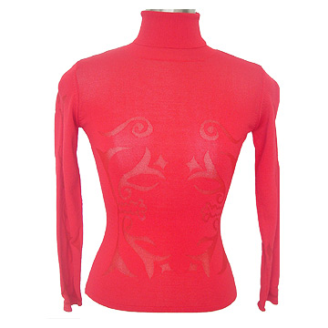  Turtle Neck Long Sleeve Pullover