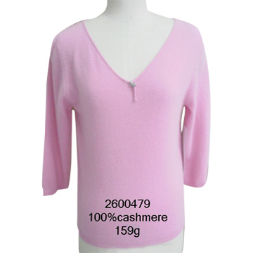  V-Neck Long-Sleeve Pullover ( V-Neck Long-Sleeve Pullover)
