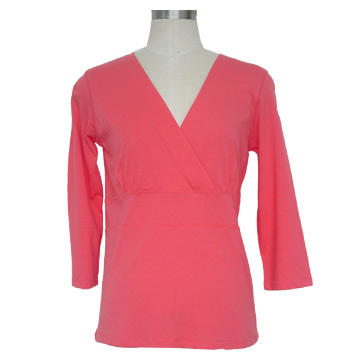  V Neck Long Sleeve Pullover