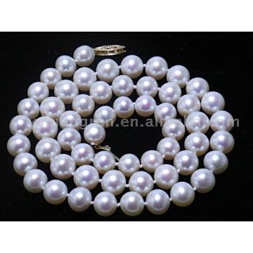  2 Rows 7.5" 6-7mm White Freshwater Pearl Bracelet (2 Reihen 7,5 "6-7mm White Süßwasser Perlen Armband)