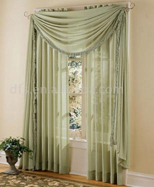 3x Solid Polyester Sheer Panels (3x Solid Polyester Sheer Panels)