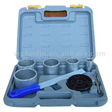  8-Piece Carbide Grit Hole Saw Set ( 8-Piece Carbide Grit Hole Saw Set)