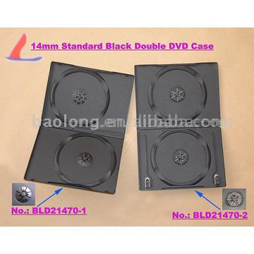  14mm Black Double DVD Cases ( 14mm Black Double DVD Cases)