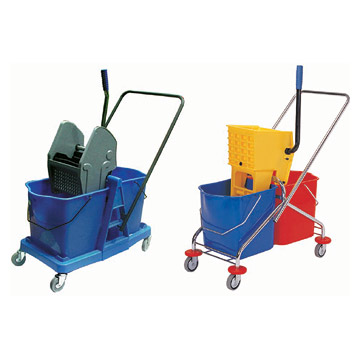  Steel Double Mop Wringer Trolleys ( Steel Double Mop Wringer Trolleys)