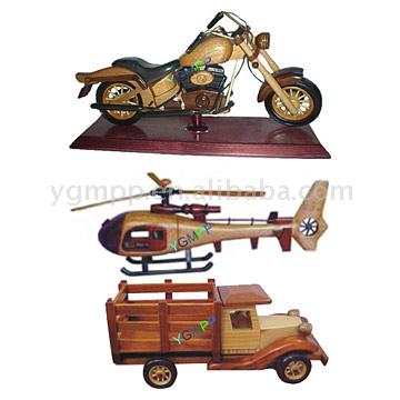  Wooden Motorcycle, Wooden Plane, Wooden Truck (Деревянный мотоцикл, Деревянный самолет, деревянные Truck)