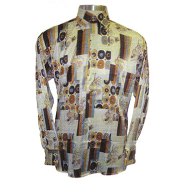  Men`s Satin Shirt (Мужские атласная рубашка)