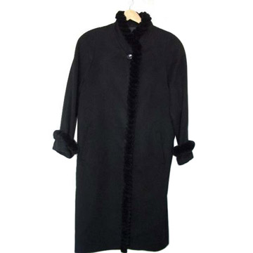 Ladies` Long Coat with Rex Detail (Женские длинном пальто с Рекс Подробный)
