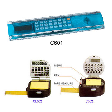  Multifunction Calculators with Tape Measure (Multifunktions-Rechner mit Maßband)