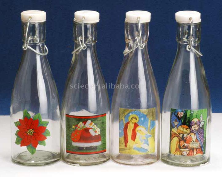  Clear Glass Jars with Plastic Covers (Прозрачное стекло банки с пластиковой крышкой)