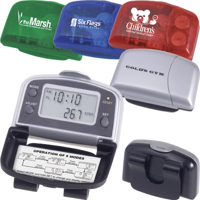  Pedometer with Stopwatch and Large Room for Logo Imprint ()