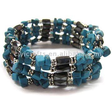  Turquoise Chips Magnetic Wrap Jewelry (Бирюзовые фишки Магнитные украшения Wrap)