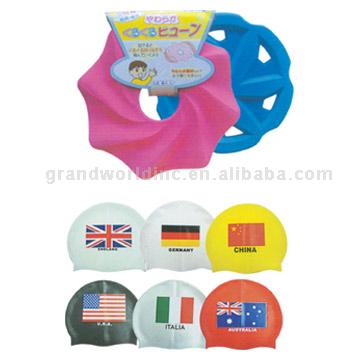  Swimming Caps / Goggles / Fins (Плавательный Шапки / Защитные очки / ласты)