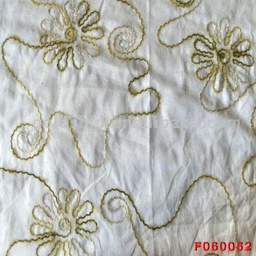  100% Cotton Embroidered Fabric (100% Baumwolle bestickt Stoff)