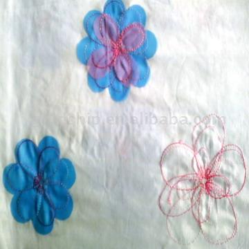  Patch Embroidered Fabric (Patch Stofftapeten)