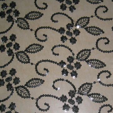  Mesh Embroidered Fabric (Mesh Stofftapeten)