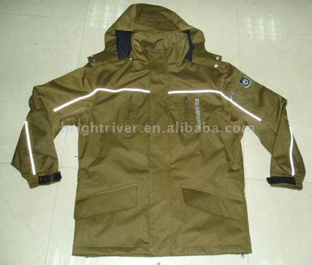  Stock Mens Rain Jacket (Фондовый дождь мужская куртка)