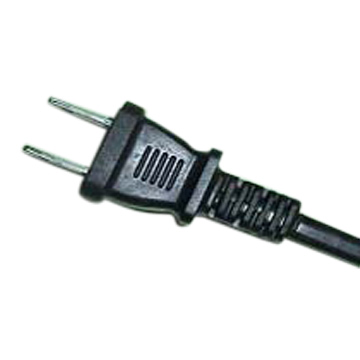  American Type Two Flat Pins Plug With Power Wire ( American Type Two Flat Pins Plug With Power Wire)