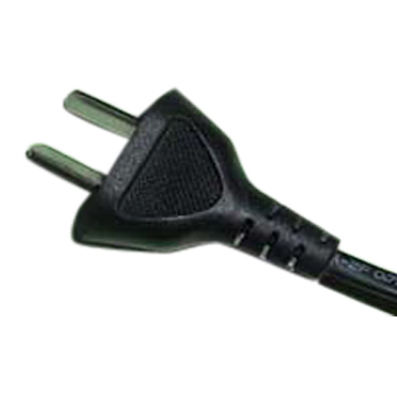  Argentine Two Flat-pin Plug With Power Wire ( Argentine Two Flat-pin Plug With Power Wire)