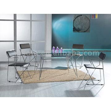  Modern Metal and Glass Table ( Modern Metal and Glass Table)