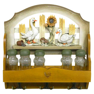  Spice 6-Bottle Holder of Duck Design (59-XH46982A) (Spice 6 Porte-bidon de Duck Design (59-XH46982A))