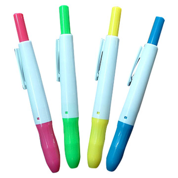  Retractable Highlighters (Retractable Surligneurs)