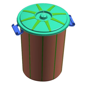  Dustbin Molds, Garbage Molds, Bucket Molds and Crate Molds