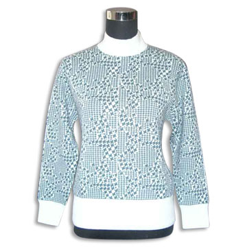  Ladies` Intarsia Turtleneck Cashmere Sweater ( Ladies` Intarsia Turtleneck Cashmere Sweater)